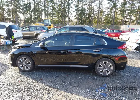 2018 Hyundai Ioniq Hybrid Limited from USA, damaged, VIN KMHC05LC8JU071808